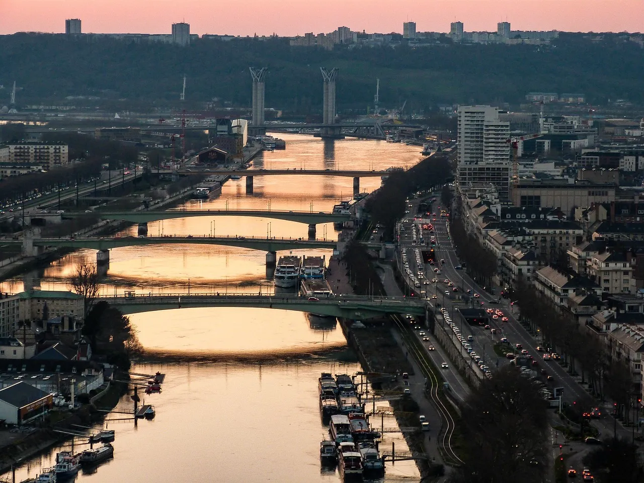 La Seine à Rouen, France